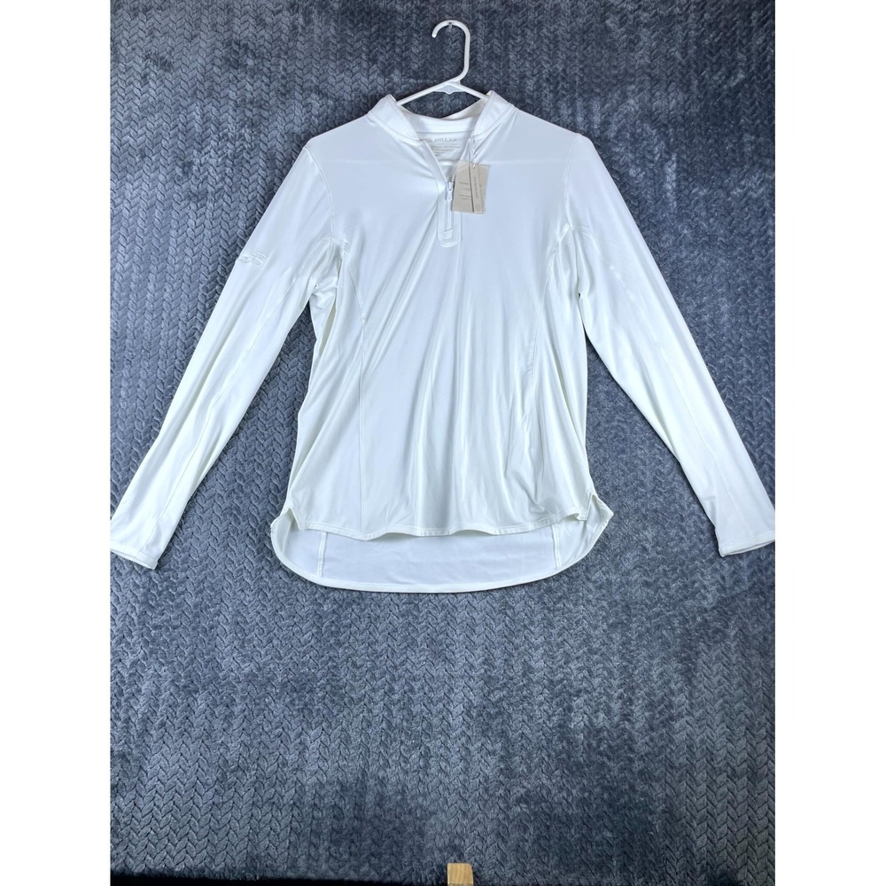 Peter Millar Shadebreak Lightweight Sun Shirt Women M 1/4 Zip Sweat Wick UPF 50+
